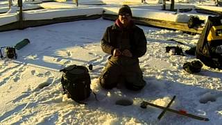 Ice fishing tipup line markers [upl. by Corina155]