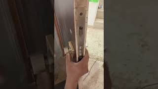 Door lock part 6 🔒 shorts carpenter woodworking woodworking explore [upl. by Akcired]