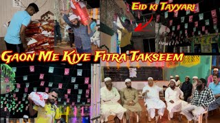 Eid Ki Tayyari Chand Raat Mubarak  Gaon Me Kiye Fitra Takseem  Rahid Solkar Vlogs [upl. by Lezirg]