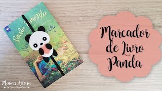 Marcador de Páginas Panda de Feltro com Molde Gratuito [upl. by Telfore]