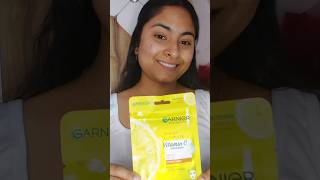 Garnier Face Masksheet 🌼🥰facemask garnier Facemask youtubeshorts shorts [upl. by Milford]