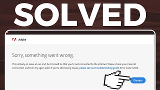 How To Fix Adobe Sorry Something Went Wrong Error 2024 [upl. by Elene161]