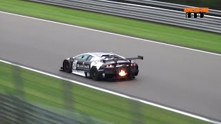 Lamborghini Murciélago GT1 pure Sound amp Backfire Reiter Engineering Spa Francorchamps [upl. by Assillim]