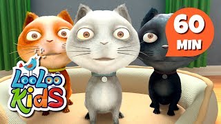 Three Little Kittens  S1EP24 Fun and Play MIX  LooLoo Kids Songs for Kids [upl. by Soinski]