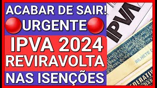 GOVERNO ANTECIPA COBRANÇA DO IPVA 2024  AUMENTO MODERADO [upl. by Bidle]