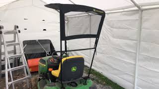 I Already Put a HOLE In My John Deere D140 Canopy [upl. by Annekahs]