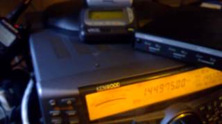 Kantronics 9612 Kenwood TS2000 9600bps fsk mode and Unication VHF Pager [upl. by Xenia]