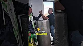 🔥 Devon Larratt Airport Incident ✈️😲 shorts armwrestling trending [upl. by Asssilem]