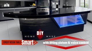 Crea Isola Cucina in Resina Epossidica  Smart art diy epoxy smarthome [upl. by Dilks]