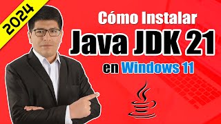 Cómo Descargar e Instalar Java JDK 21 en Windows 11 2024 [upl. by Adnalram]