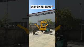 Mini wheel crane automobile cranesequipments automobileengineering [upl. by Candide]