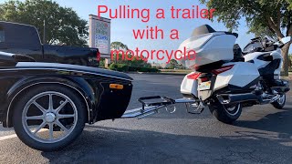 Towing a trailer with a Motorcycle [upl. by Elysha]