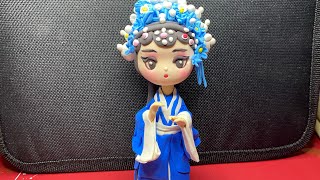 Air Dry Clay Chinese Opera Doll戲曲娃娃 part 1 [upl. by Diane]