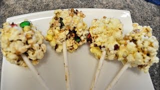 How to Make Popcorn Marshmallow Ball Treats Lollipops Marshmallow Balls  CookwithApril [upl. by Aube609]