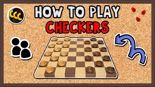 How to Play CHECKERS  Quick Guide [upl. by Sheelagh103]