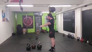 80kg Kettlebell Bent Press X3 Heavy Day 3 [upl. by Benkley843]