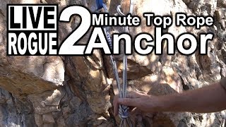 2 Point Top Rope Anchor with Cams  Climbing  Rappelling [upl. by Baxie]