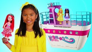 Wendy Pretend Play w Barbie Doll Cruise Ship Adventure Toy [upl. by Tav]