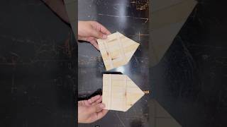 How to make a house with popsicle sticks Part 1 icecreamstick craftideas ​⁠ArtistEman11 [upl. by Rother]