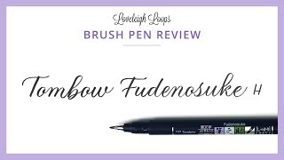 TOMBOW FUDENOSUKE Review for Calligraphy and Lettering brushpen tombow [upl. by Jasik654]