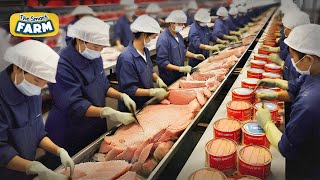 MASSIVE Canned Tuna Production in Factories That You Have Not Seen Before This is How Its Made [upl. by Otreblaug515]