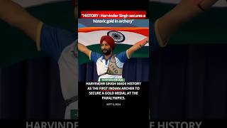 HISTORY for India Harvinder Singh Wins Gold🥇 [upl. by Acinok]