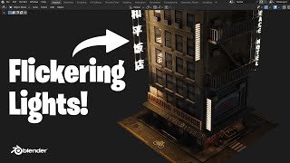 How to Make a Flickering Light in Blender [upl. by Steffy]