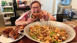 Pancit Miki amp FilipinoStyle Fried Chicken Recipe  Home Cooking With Mama LuLu [upl. by Enuahs]