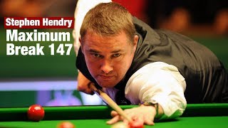 Stephen Hendry 147 His 11th Maximum Break  Stephen Hendry vs Stuart Bingham [upl. by Hgielyak]