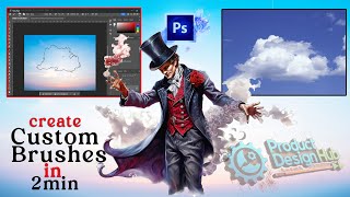 How To Make Custom Brushes in Photoshop in 2 mn photoshop toturial brush viralvideo subscribe [upl. by Allenad]