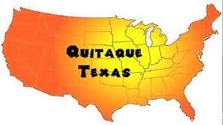 How to Say or Pronounce USA Cities — Quitaque Texas [upl. by Dupuis853]