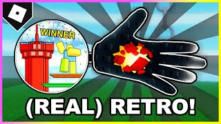 Slap Battles  FULL GUIDE How to ACTUALLY get RETRO GLOVE  quotPARKOUR PWNERquot BADGE ROBLOX [upl. by Geffner]