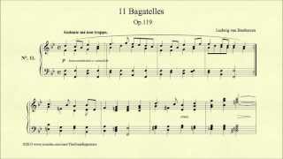 Beethoven Bagatelle Op 119 No 11 Andante ma non troppo [upl. by Llehsal]