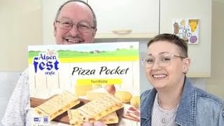 Lidl Alpen Fest Pizza Pockets Tartiflette  Food Review With Roxy [upl. by Tedi]