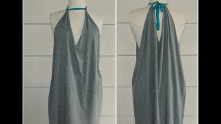 No Sew Halter Dress DIY [upl. by Artined]