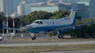 Small Airplanes Taking off and Landing  General Aviation Plane Spotting At Santa Monica Airport [upl. by Hayashi]