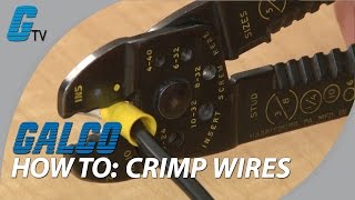 How to Crimp Wires  Basic Tips on Crimping  Galco [upl. by Etan]