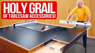 DIY Sliding Crosscut Table Ultimate Tablesaw Accessory [upl. by Ellebasi]