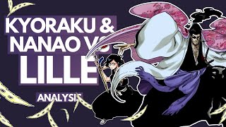 KYORAKU SHUNSUI amp NANAO ISE vs LILLE BARRO  Bleach Battle ANALYSIS  The Final Game [upl. by Ainar]