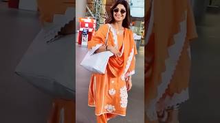 Shilpa Shetty in Panjabi DRESS Spotted with Cute Smile With dashing 😎 Shades 😍youtubeshorts shorts [upl. by Levi]