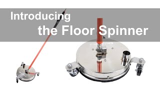 Floor disinfection Floor Spinner Steam Extractor [upl. by Haissem103]