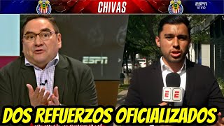 CONFIRMADO DOS NUEVOS REFUERZOS  TRES JUGADORES FUERA LA LIMPIA EMPIEZA  CHIVAS HOY NOTICIAS [upl. by Eadith]