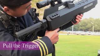 Anti drone gun from Hikvision [upl. by Narmi541]