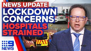 Brisbane on lockdown alert Victorian health system under strain  9 News Australia [upl. by Ezara]