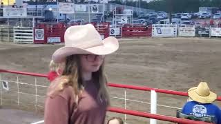 bandera rodeo cowgirl bronc riding 7052024 [upl. by Atteirneh]