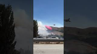 DC10 drops fire retardant on Aransas Pass fire that burned 85 acres dangerously close to homes [upl. by Silbahc666]