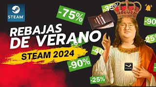 REBAJAS de VERANO en STEAM 2024  ofertas steam rebajas2024 [upl. by Uehttam]