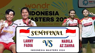 LANNY  FADIA MELAJU KE PARTAI PUNCAK indonesiamasters2024 badminton mnosfam304 [upl. by Justinian]