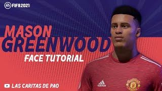 FIFA 21  How to create face Mason Greenwood  EDIT FACE  Career mode  CLUBES PRO [upl. by Burty531]