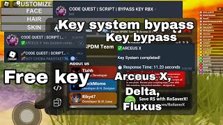 How to very fast get Arceus X Delta Fluxus key  Key system bypass  Telegram bot [upl. by Ahsilrae49]